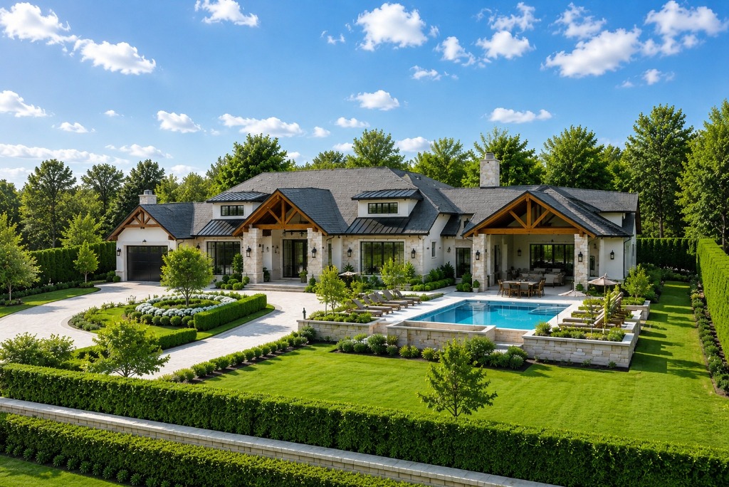 Luxury style real estate poster template