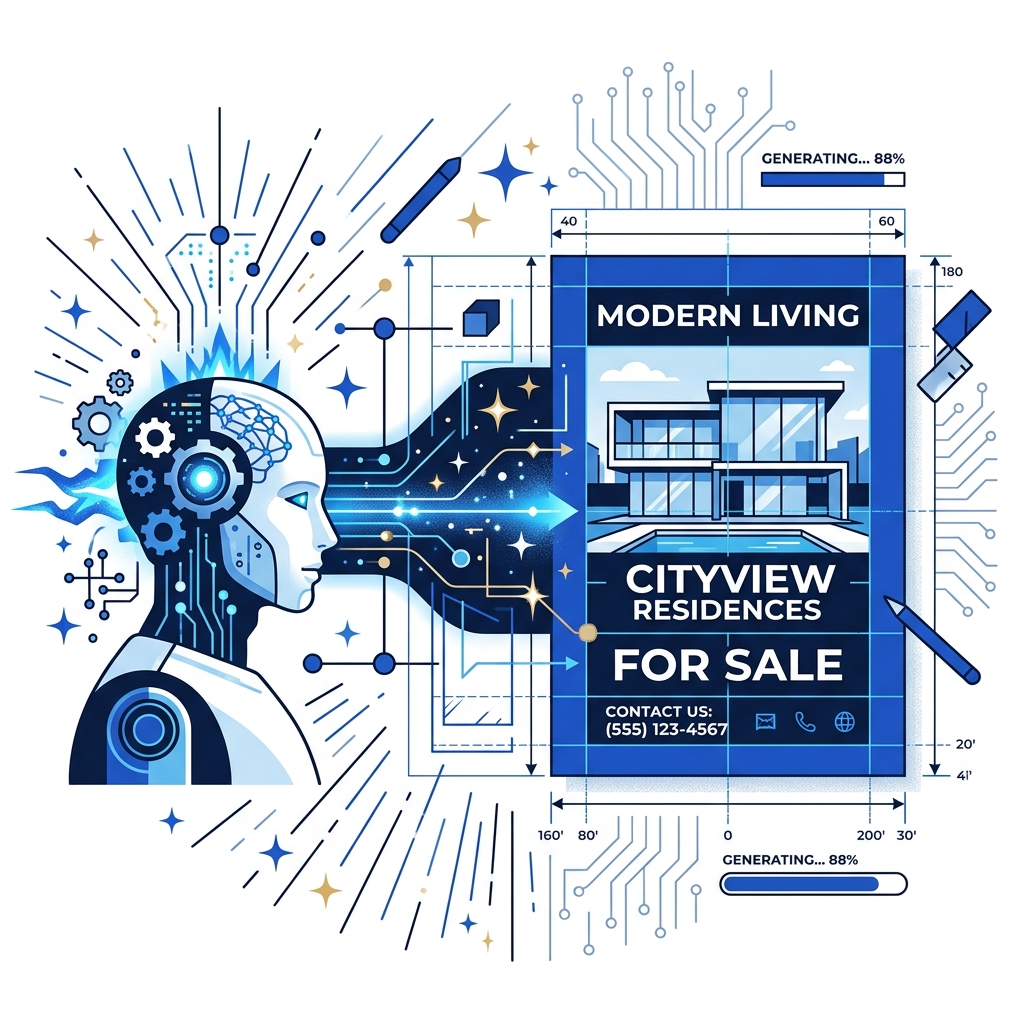 Step 2: AI generates your real estate poster